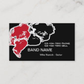 Rock Band Business Cards Visitenkarte (Vorderseite)
