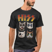 Rock Band Cats Meowtal Legends Design T-Shirt (Vorderseite)