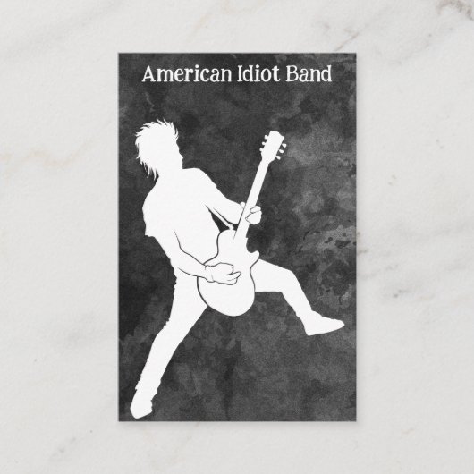 Rock Band Cool Visitenkarte (Vorderseite)