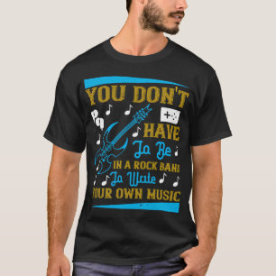 Rock Band Music Electric Gitarre T-Shirt
