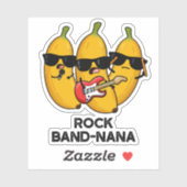 Rock Band nana Funny Banana Pun Aufkleber (Blatt)