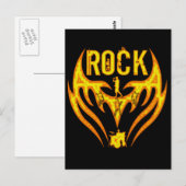 ROCK BAND POSTKARTE (Vorne/Hinten)