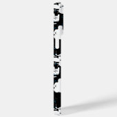 Rock Band Silhouette Pattern.w Black BG Case-Mate iPhone Hülle (Rückseite / Rechts)