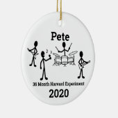 Rock Band Strichmännchen, personalisieren 2 Keramik Ornament (Rechts)