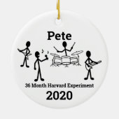 Rock Band Strichmännchen, personalisieren 2 Keramik Ornament (Hinten)