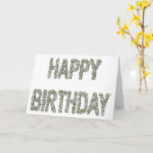 Rock Birthday Karte (Gelbe Blume)