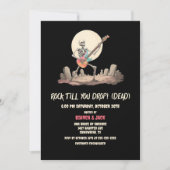 Rock, bis du das tote Halloween-Party fallen lässt Einladung (Vorderseite)