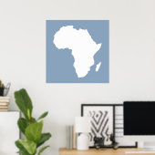 Rock Blue Audacious Africa Poster (Heimbüro)