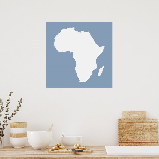 Rock Blue Audacious Africa Poster (Küche)