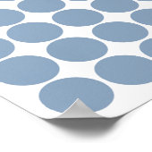 Rock Blue Safari Dot Poster (Ecke)