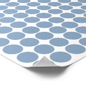Rock Blue Safari Dot Poster (Ecke)