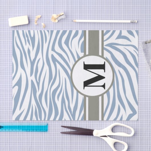 Rock Blue Safari Zebra Seidenpapier (Handwerk)