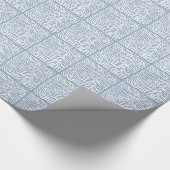 Rock Blue Safari Zebra Tiled Geschenkpapier (Ecke)