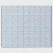 Rock Blue Safari Zebra Tiled Geschenkpapier (Flach)