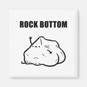 Rock Bottom Funny Geology Puff Magnet