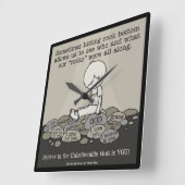 Rock Bottom Quadratische Wanduhr (Winkel)