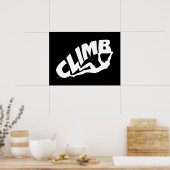 Rock Bouldering Climbing Poster (Küche)