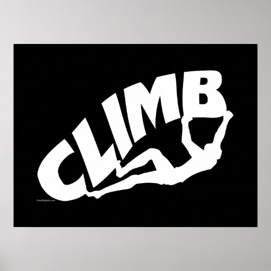 Rock Bouldering Climbing Poster (Vorne)