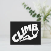 Rock Bouldering Climbing Postkarte (Stehend Vorderseite)