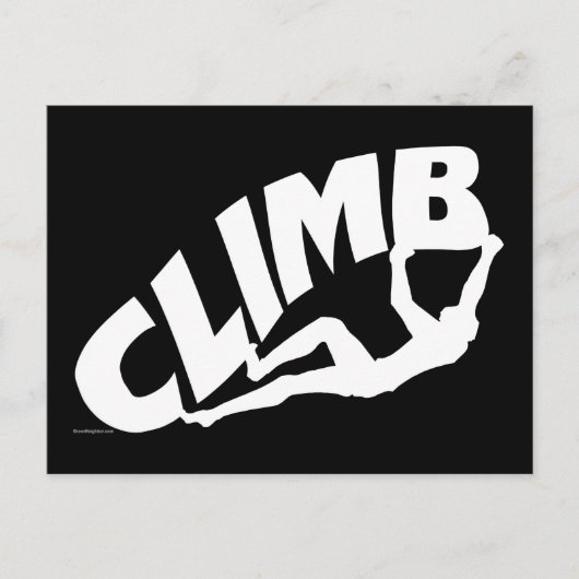 Rock Bouldering Climbing Postkarte (Vorderseite)
