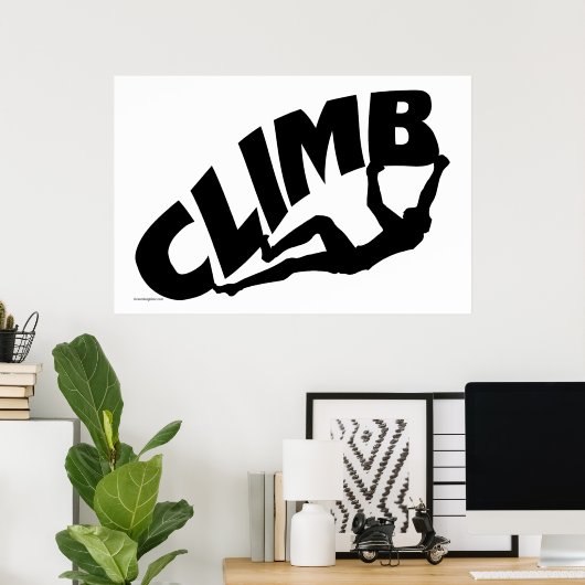 Rock Bouldering Poster (Heimbüro)