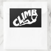 Rock Bouldering Rechteckiger Aufkleber (Tasche)