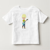 Rock Boy, Blond Hair, Gitarrenspieler, Band, Musik Kleinkind T-shirt (Vorderseite)