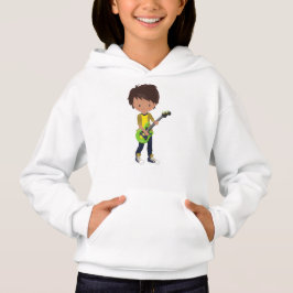 Rock Boy, Latino Boy, Gitarre Player, Band, Musik Hoodie
