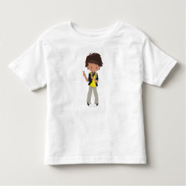 Rock Boy, Latino Boy, Microphone, Band Singer Kleinkind T-shirt