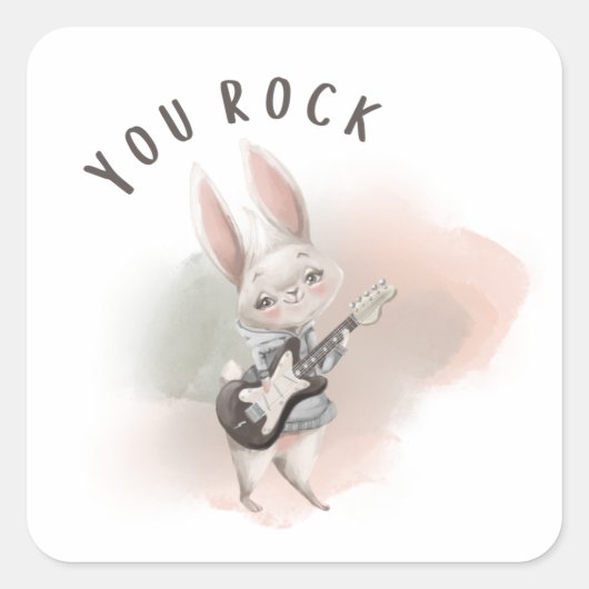 Rock Bunny Sticker (Vorderseite)