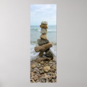 Rock Cairn (Säule) - Mackinac Island, Michigan Poster (Vorne)