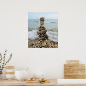 Rock Cairn (Säule) - Mackinac Island, Michigan Poster (Küche)