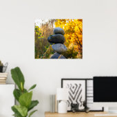 Rock Cairn Zen Wall Poster (Heimbüro)