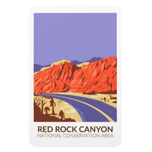 Rock Canyon National Conservation Area Roadway Magnet (Vertikal)