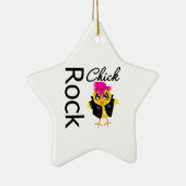 Rock Chick Keramik Ornament (Rechts)