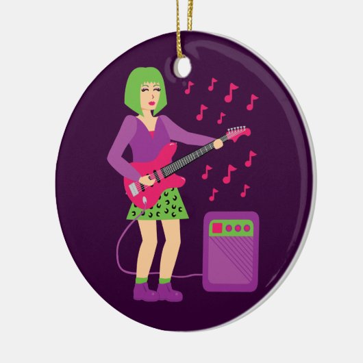 Rock Chick Keramikornament (Links)