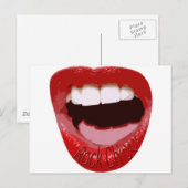 Rock Chick Lips Postkarte (Vorne/Hinten)