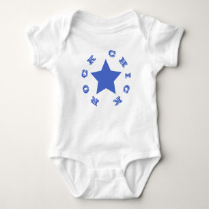 ROCK CHICK Navy Blue Star Baby Bodysuit Strampler