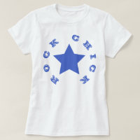 ROCK CHICK | Navy Blue Star Women's Basic T - Shir