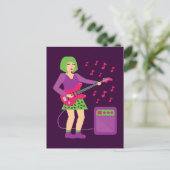 Rock Chick Postkarte (Stehend Vorderseite)