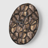Rock Chrystals 1 Wall Große Wanduhr (Winkel)