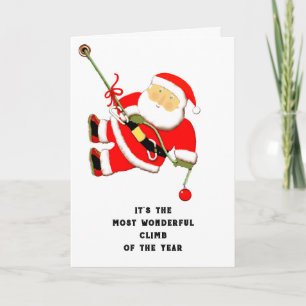 Rock Cimbing Feiertagskarte