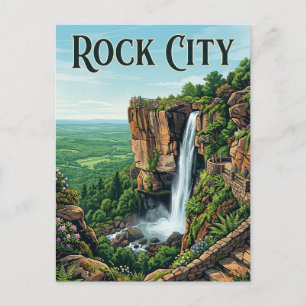 Rock City Gärten Postkarte