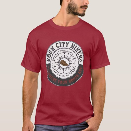 Rock City Hikers Red T-Shirt (Vorderseite)