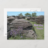 Rock City, Kansas Postkarte (Vorne/Hinten)