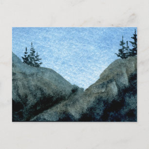 "Rock Cliff #4" Landstraßen Postkarte