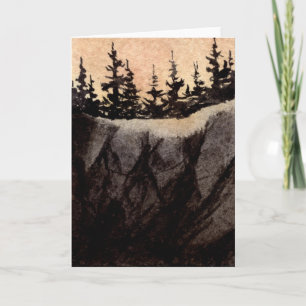 "Rock Cliff #9" Country Road Grußkarte Karte