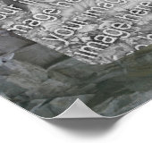 Rock Cliff Reflection in Pond Fügen Sie Ihr Foto Poster (Ecke)