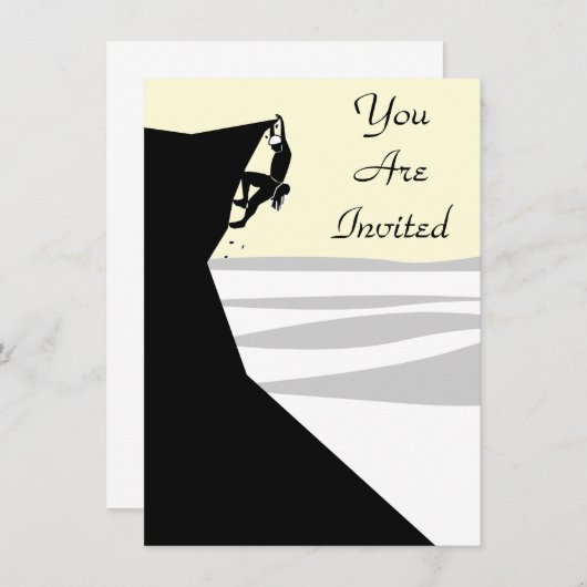 Rock Climber 1 Einladung (Vorne/Hinten)