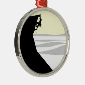 Rock Climber 1 Silbernes Ornament (Rechts)